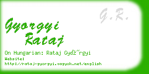 gyorgyi rataj business card